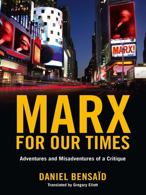 cover image of Marx for Our Times